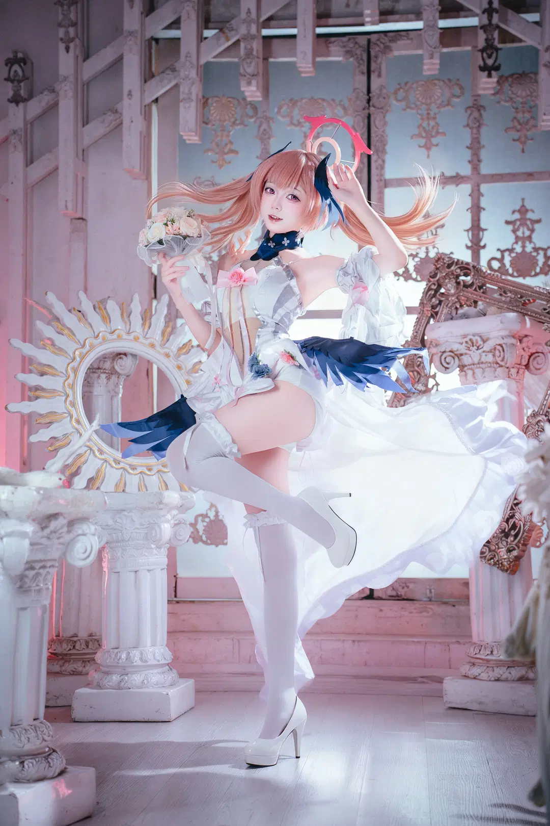 蔚蓝档案, 下江小春cos, 白丝, cosplay摄影, 广州cos