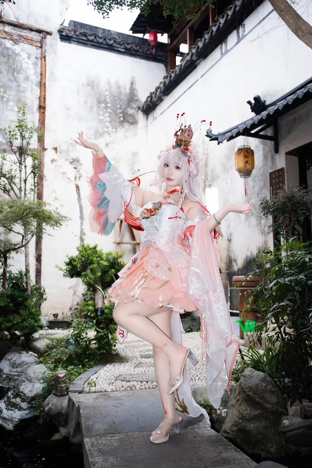【西施cos】王者荣耀中秋正片，桃红柳绿时的相思之情 - Cosmos远辰📷 - 第2张