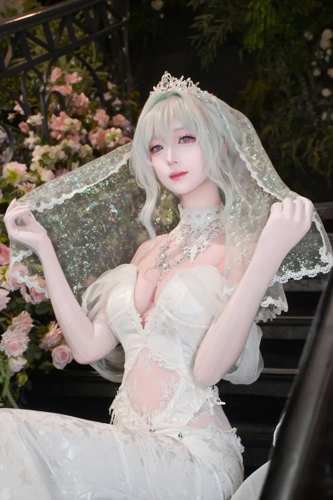 碧蓝航线, 花嫁cos, 白丝, 奇尔沙治cos, 手游cos
