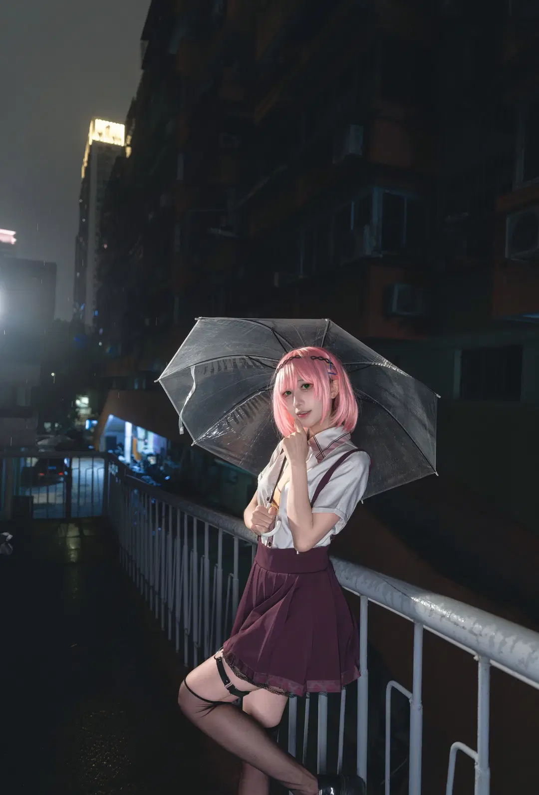 【谷风天音cos】天使纷扰雨夜都市的邂逅