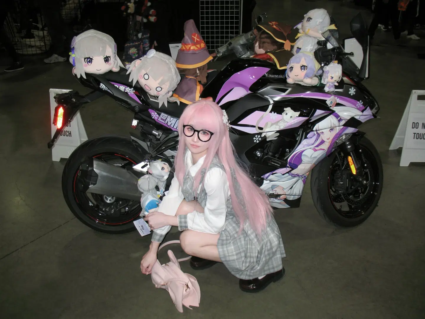 【千早愛音 コスプレ】ALAコンベンションDay4のグレーチェック柄スカート コーデ記録 - 零しずく - 4枚目