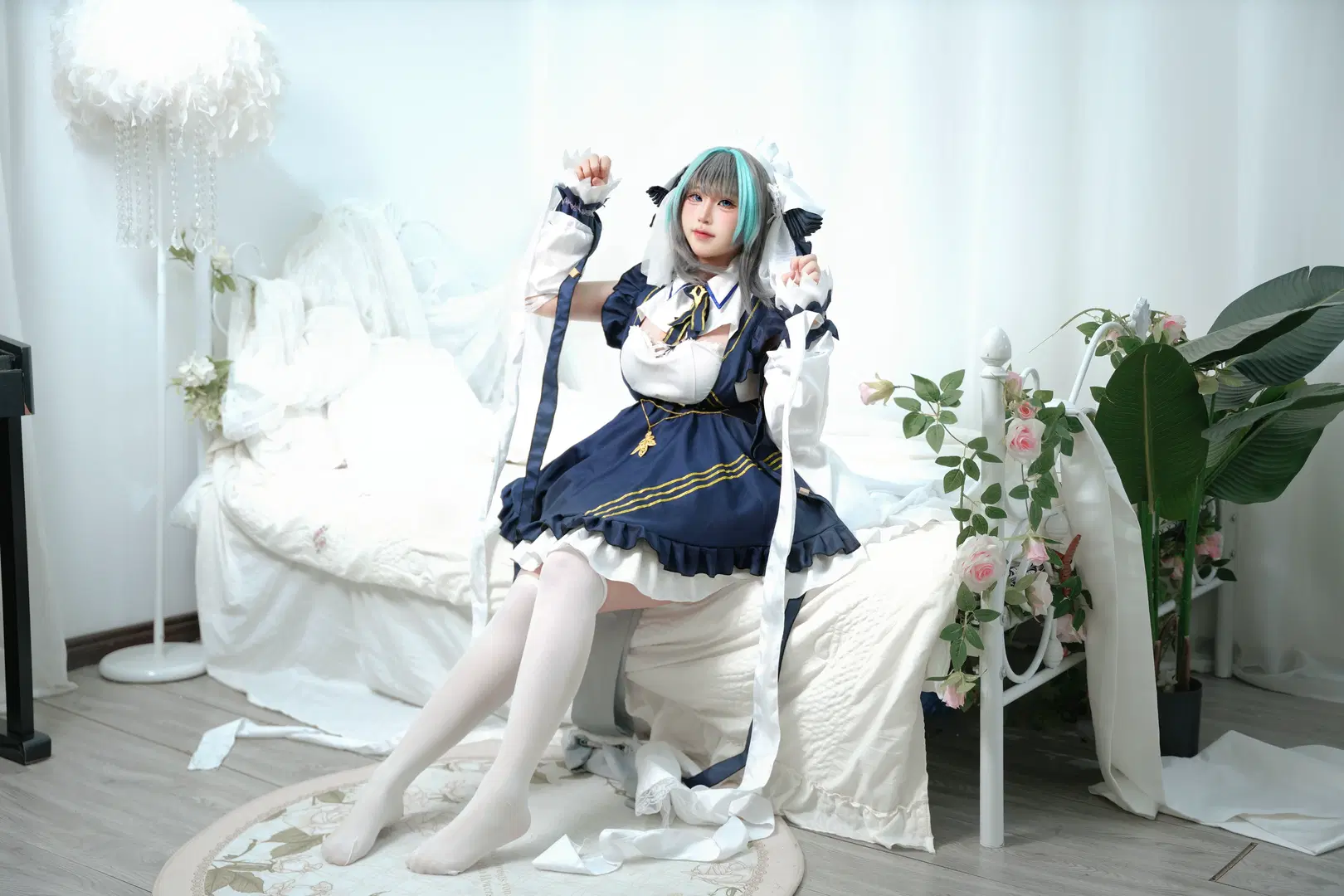 【チェシャー コスプレ】『アズールレーン』チェシャーのメイド服・コスプレ撮影ポーズ参考ガイド - 芫宝 - 2枚目