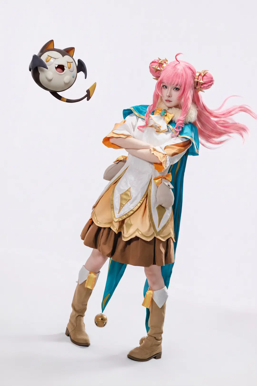 粉发少女, 游戏cos, 洛克王国世界, 公主cos, 可丽希亚cos
