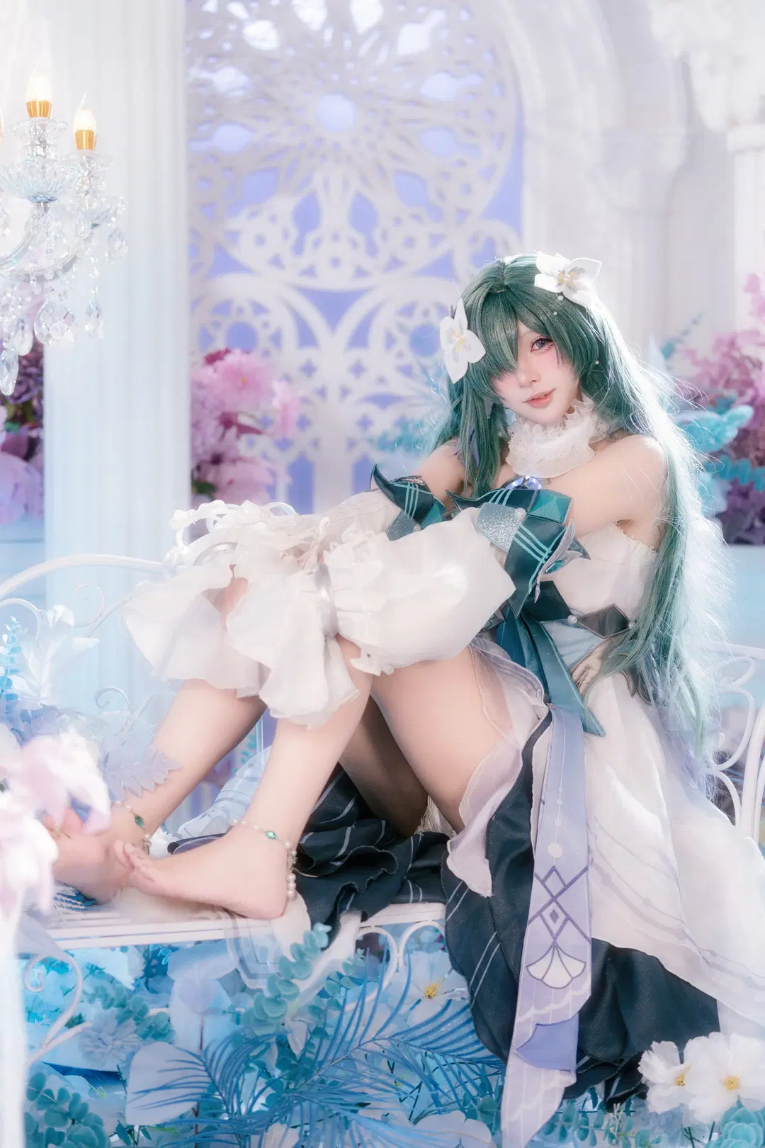Genshin Impact, Anime-style photography, Dreamy photoshoot, Vodyanitsa cos, Nixie