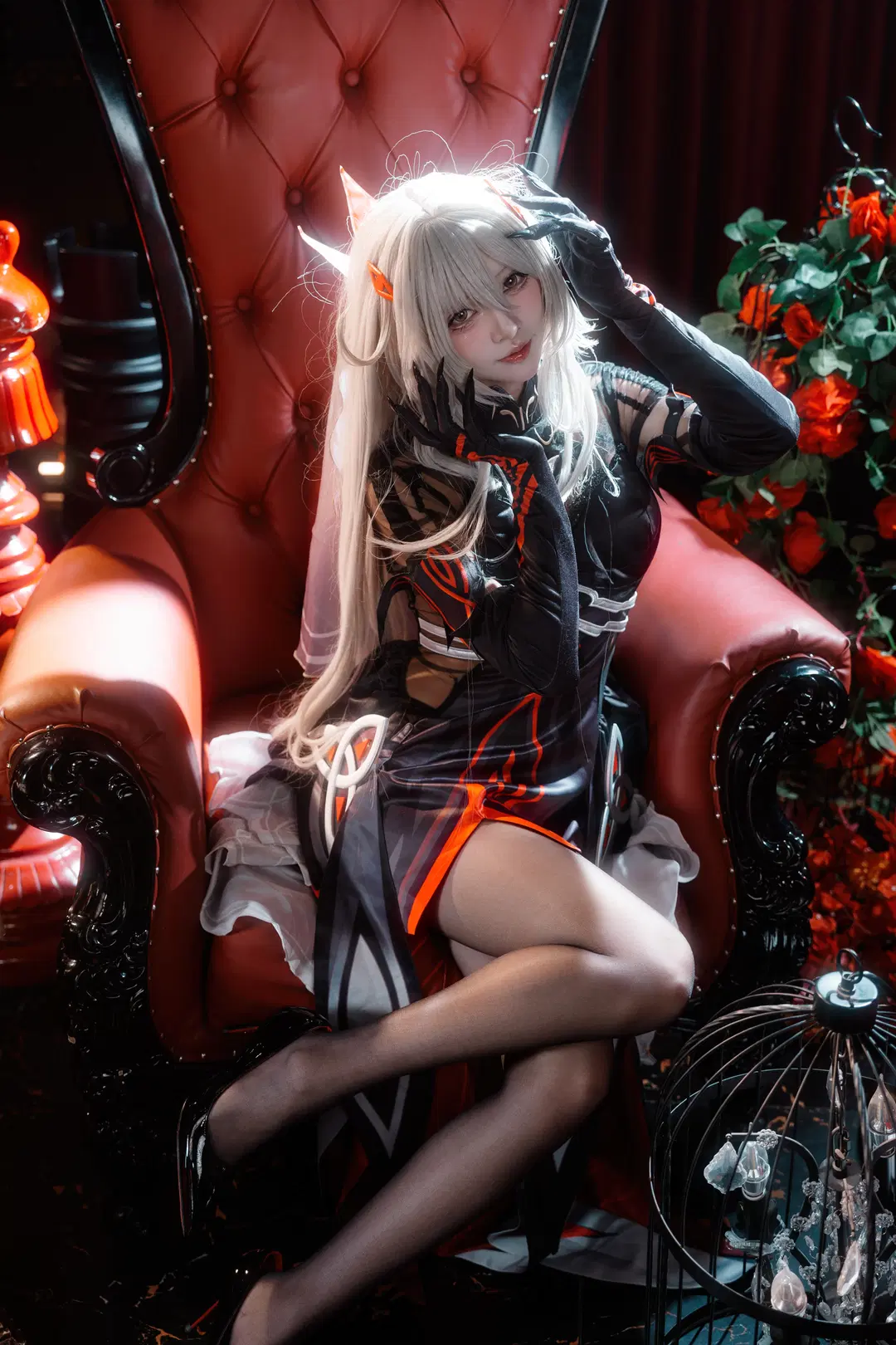 【若娜瓦cos】原神死之执政的暗黑哥特风正片
