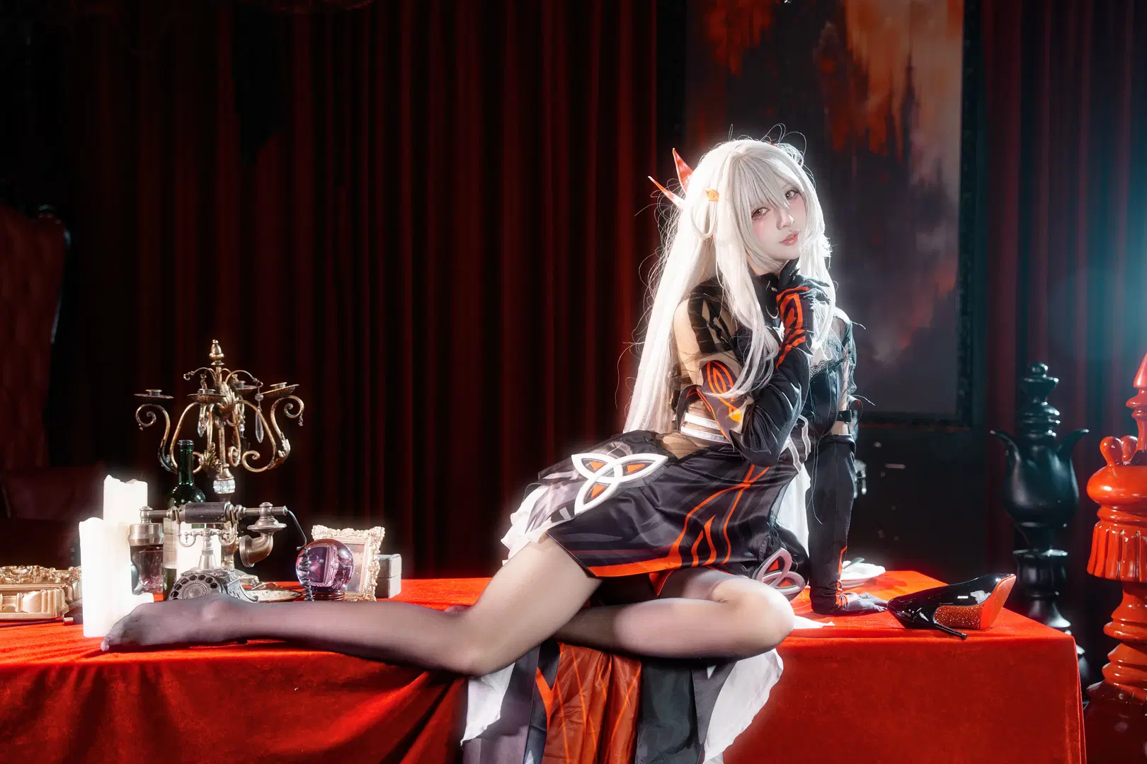 【若娜瓦cos】原神死之执政的暗黑哥特风正片 - 瑪萨卡卡卡 - 第2张