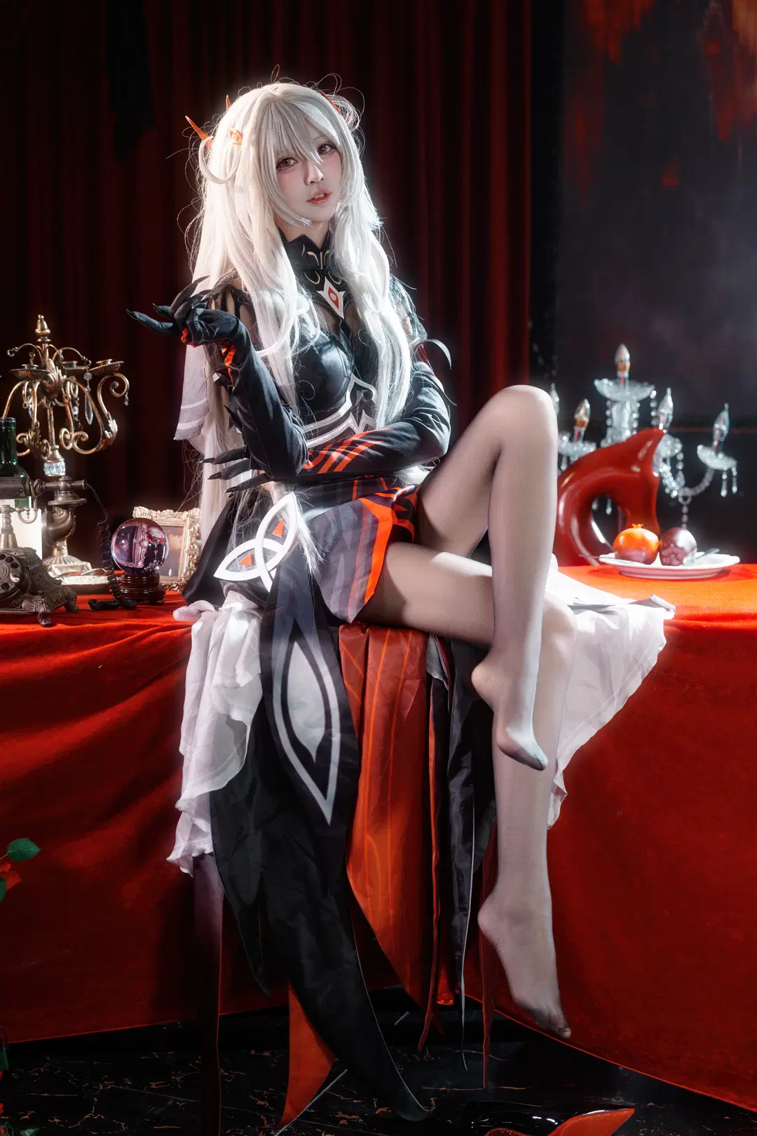 【若娜瓦cos】原神死之执政的暗黑哥特风正片 - 瑪萨卡卡卡 - 第3张