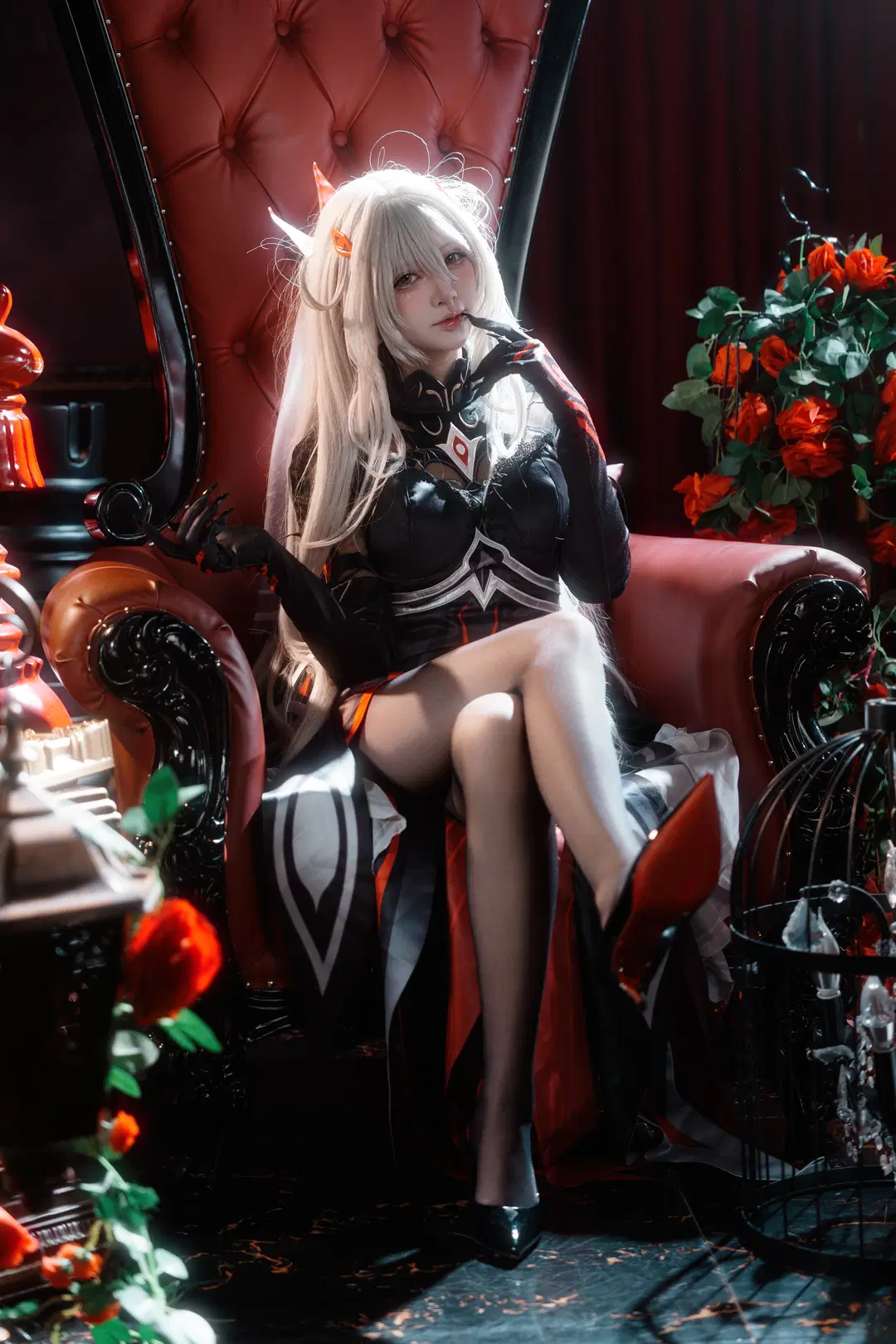 【若娜瓦cos】原神死之执政的暗黑哥特风正片 - 瑪萨卡卡卡 - 第4张