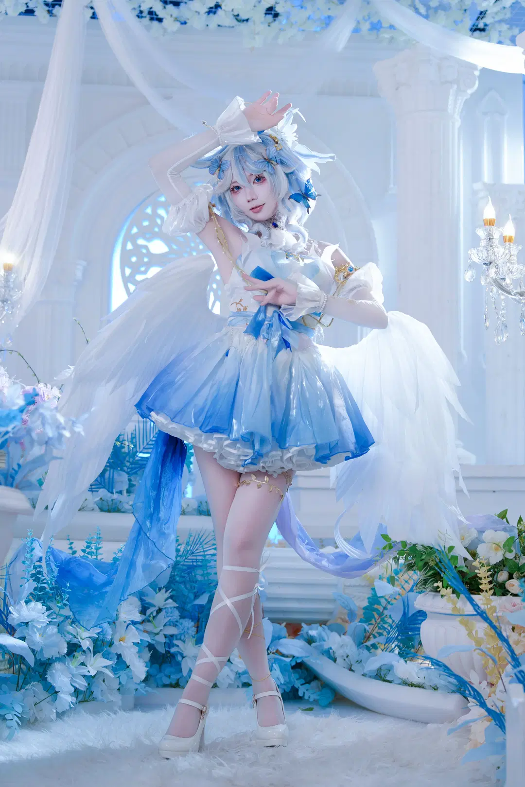 【芙宁娜cos】原神圣音时装的冰蓝光影 - 瑪萨卡卡卡 - 第2张