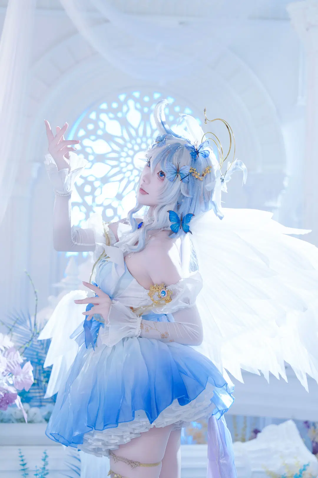 【芙宁娜cos】原神圣音时装的冰蓝光影 - 瑪萨卡卡卡 - 第3张