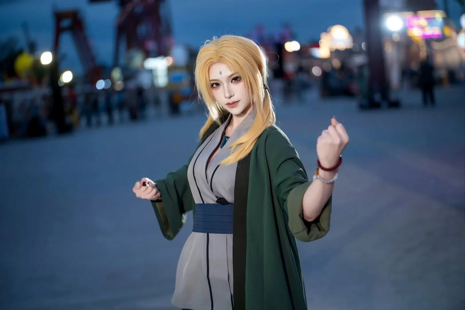 【纲手cos】火影忍者手游纲手常服REDLAND夜景记录 - 森森不懂摄影 - 第2张