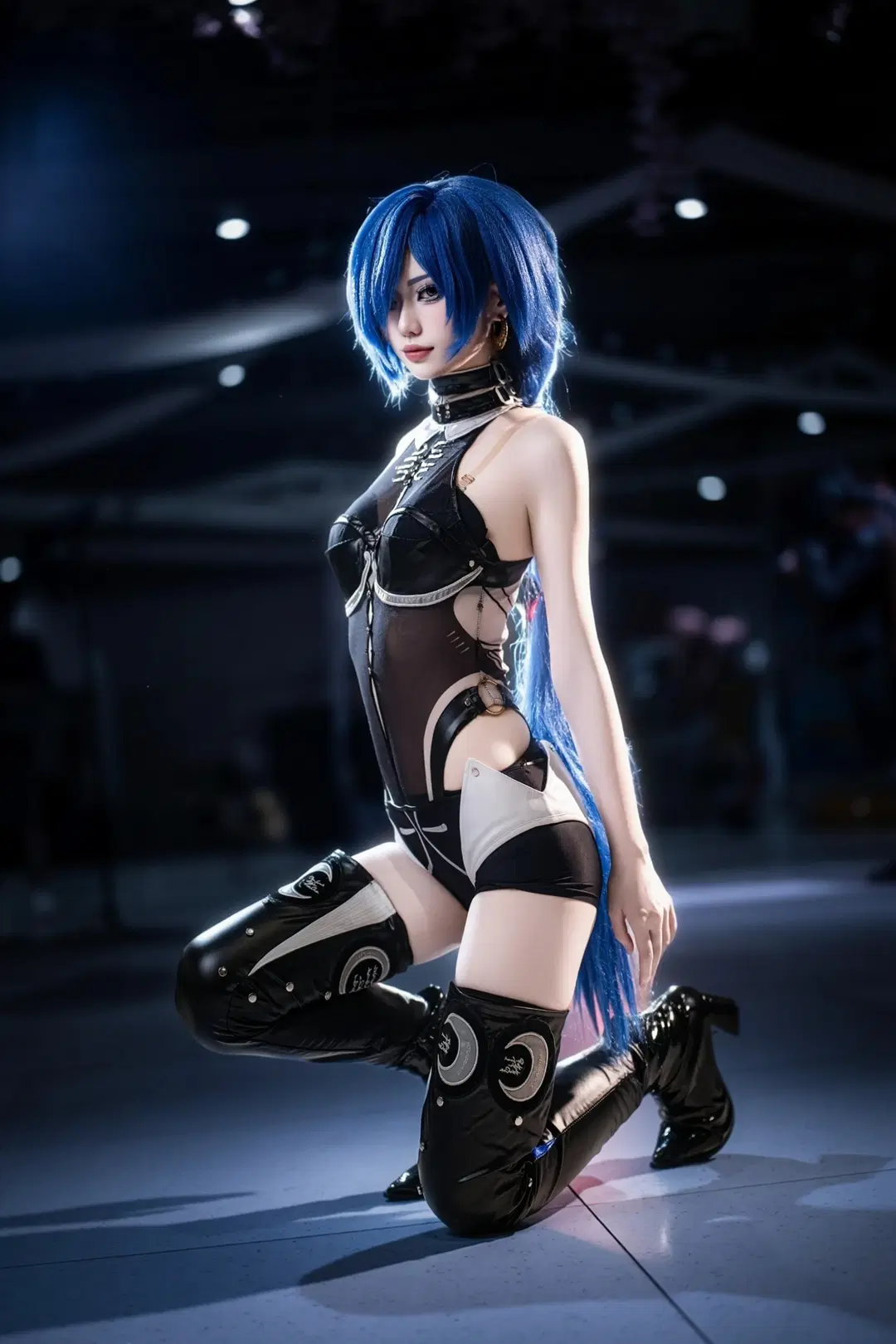 [Promeia cosplay] Zenless Zone Zero's Blue-Haired Techwear Style and Melancholic Temperament by 森森不懂摄影 - Image 5