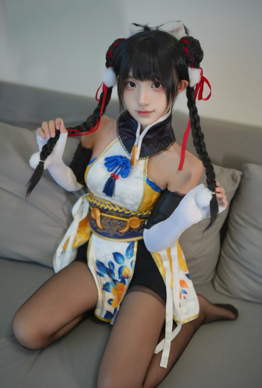 永劫无间, 游戏cosplay, 国风cos, 胡桃cos, 黑丝袜